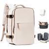 BJLFS Zaino da Viaggio con Sottovuoto Ryanair 40x30x20 Wizzair Bagaglio a mano 40x20x25 Ryanair con Pompa Borse da Cabina per Easyjet 45x36x20 con compressione sottovuoto,Zaino Casual per Laptop