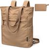 GOLF SUPAGS Borsa Convertibile Pieghevole 2 in 1 Zaini da Viaggio per Donna Uomo Borsa Multifunzione Tote Daypack per Lavoro College Viaggi di Piacere (Marrone Ghiaia)