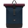 LARKSON Zaino Donna & Uomo Blu Rosso - Janne Small - Zaino roll-top con Scomparto per Laptop per Università, Lavoro, Viaggi e Bicicletta - Zainetto Piccolo - Idrorepellente