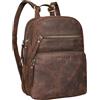 STILORD Fabienne Zaino Donna Pelle Vera piccolo Vintage Borsa de Trasporto tracolla regolabile Leggera Borsa da giorno Quotidiano Colore:zamora - marrone