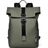 Kommodum - Zaino casual Porta PC in Membrana PU impermeabile Borsa Uomo con Tasca per PC Portatile Computer Notebook per Tempo libero Scuola Lavoro Viaggio KM19 (Verde)