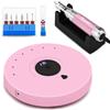 Enniewi Fresa per Unghie Professionale,Manicure e Pedicure, Lima Per Unghie Elettrica, Trapano Elettrico per Rimozione Gel/Smalto, Nail Drill, per unghie acriliche gel e Pedicure, Rosa