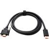 System-S Cavo HDMI 2.0 150 cm tipo A maschio a spina adattatore avvitabile in nero