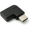 Cavo USB 2.0 A Spirale System-S 200cm - Connettore Micro B Angolato Sinistro - Trasferimento Dati 480 Mbit/s - Nero