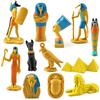 Lukinuo Egitto giocattolo egiziano per bambini 12 pezzi in miniatura egiziano figure set piramide mummia playset festa egiziana decorazioni forniture compleanno sorpresa per ragazzi ragazze