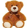 Yeqivo Orsi di peluche Animali imbalsamati Giocattoli di peluche Regalo per Bambino Fidanzata 13.5 Pollici per Natale San Valentino Compleanno Matrimonio Festa (Marrone,1 Pcs)