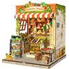 Fsolis Book Nook - Casa delle bambole in miniatura, accessori moderni e decorazioni in legno, idee regalo creative per ragazzi e adulti (The Greens' Grocery)