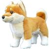 capybaraflying Simpatico peluche simulato di Shiba Inu,28cm/11in realistico peluche di Shiba Inu, decorazione da camera da letto per adolescenti grigio