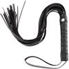 PEOAVRU Frustino Nero, Frusta in Pelle PU per Flogger in Sella, Frusta Erotica Accessori per Giocattoli Sculacciati, per Sesso Giocattoli per Adulti per Coppie Giochi di Ruolo BDSM, Nero