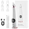 Hossom Aspiratore Punti Neri, Elettrico Comedone per Pulizia Viso e Rimozione Pori, Pulitore dei Pori, Rimozione di Elettrico Comedone con 6 Testine e 3 Modalità di Aspirazione Blackhead Remover Vacuum