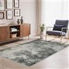 BEIMO Tappeto Salotto Pelo Corto, Moderno Tappeto Camera Da Letto, Tappeti Antiscivolo Lavabile, Tappeti Astratto per Corridoio, Soggiorno, Sala, Cameretta, Grigio Nerastro, 80x150cm