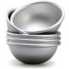 Ponixa Set di 5 stampi a forma di emisfero, in alluminio anodizzato, a forma di semisfero, per crema, mochi, onigiri, budget, gelati, dessert surgelati (6# 3.9 in X 1.45 in)