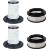 LCJM Filtro per Rowenta X-Force Flex 11.60 12.60 14.60 15.60 Animale | RH98xx RH99xx Aspirapolvere, 2 Filtri pre-motore + 2 Filtri post-motore,Filtri di ricambio per ZR009007,ZR009008
