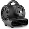 XPower Mighty Centrifugal Air Mover, Carpet Dryer, Floor Fan, Blower, Stackable, Daisy Chain, for Water Damage Restoration, Janitorial, Plumbing, Home Use (Schwarz, P-250DT 700CFM)