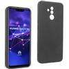 REY Cover in Gel TPU Nera per Huawei Mate 20 Lite, Ultra Sottile 0,33 mm, Morbido Flessibile, Custodia Silicone