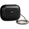 dreem Custodia Dreem in pelle vegana per AirPods Pro 3, con moschettone portachiavi, per Apple AirPods Pro 3, in pelle + guscio protettivo, compatibile con MagSafe, effetto Reveal Motion [Om:Black]