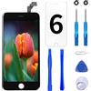 Brinonac Display per iPhone 6 Schermo Nero 4,7 Pollici LCD Touch Screen Frame Vetro Schermo Kit Smontaggio Trasformazione Completo di Ricambio Utensili Inclusi