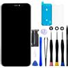 Brinonac Display per iPhone Xr Schermo 6,1 FHD COF LCD Kit Sostituzione Digitizer | Schermo Retina LCD FHD Touch Fluido, Face ID, Uso Con Occhiali da Sole, Include Kit Attrezzi, Vetro e Sigillo Impermeabile