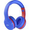 EarFun K2 Cuffie Bluetooth Bambini, Cuffie Wireless e Cablato, Limitatore Volume Sicuro 85/94 dB, 40 Ore Autonomia, Over-Ear Pieghevoli e Regolabili per Scuola/Tablet/Viaggio, Bluetooth 5.4, Blu Navy