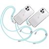 TBOC 2X Cordino Catenella Laccio Strap Porta Cover [Blu Chiaro] per Telefono Cellulare da Collo - Tracolla Catenina con Cordini da Phone Cellulari Telefoni Accessori Universale Laccetti Donna Uomo