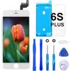 Brinonac Display per iPhone 6S Plus Schermo Bianco 5,5 Pollici LCD Touch Screen Frame Vetro Schermo Kit Smontaggio Trasformazione Completo di Ricambio Utensili Inclusi