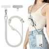 SURPHY Cordino per Cellulare da Polso*1, Patch Universale*2, Cordino per Telefono in Bicolore Regolabile,Adatto per iPhone/Samsung/Xiaomi/Redmi e Qualsiasi Custodie per Smartphone,Pietra