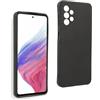 REY Cover in Gel TPU Nera per Samsung Galaxy A13 4G, Ultra Sottile 0,33 mm, Morbido Flessibile, Custodia Silicone