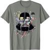 Star Wars Darth Vader Paint Splatter Maglietta, Uomo, Verde militare mélange, XXL