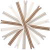 Aerzetix - Set di 9 Cerniere Lampo a Spirale N°5 45cm separabili con cursore - in Metallo Nylon Poliestere - Colore Latte al Cacao Beige Chiaro Pesca Chiaro - per Cucito Artigianato creazioni Tessili