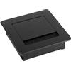 cyclingcolors Passacavo quadrato in metallo nero 100x100x29mm per mobili e tavoli da ufficio