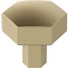 Amerock Pomello per armadietto, champagne dorato, diametro 32 mm, diametro pomello, calibro, ferramenta per cucina e bagno, ferramenta per mobili