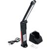 BGS Do it yourself BGS Diy 74636 | Lampada pieghevole a batteria | COB-LED | 6,5 W | con stazione di ricarica