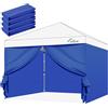 Acepic 4 Pareti per Gazebo 3x3 Impermeabili e Anti-UV 99% - Teli Laterali per Tendone da Giardino, blu (Solo 4 Parti Laterali, Senza Struttura)