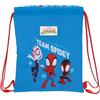 safta SPIDEY - Zaino a sacco piatto Junior, zaino ideale per bambini di diverse età, comodo e versatile, qualità e resistenza, 26 x 34 cm