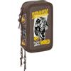 safta JURASSIC WORLD - Astuccio scolastico con 37 utili inclusi, astuccio per bambini, ideale per bambini dai 5 ai 14 anni, comodo e versatile, qualità e resistenza, 12,5 x 5,5 x 19,5 cm