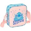 safta STITCH OHANA - Borsa a tracolla piccola, borsa per bambini, ideale per bambini dai 5 ai 14 anni, comoda e versatile, qualità e resistenza, 16 x 4 x 18 cm