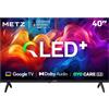 Metz QLED 40 Pollici Smart TV FHD MQF7000Z, HDR10, Dolby Audio, Riduzione Luce Blu, Google TV, Googlecast,Tuner DVB-T/T2/C/S/S2/Analogico