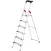 Hailo ProfiStep XXL, 6 gradini, 2.08 m - Scalandrino in alluminio con cavalletto - Altezza stimata operativa 3.05 m