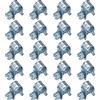 ywchoshe 20 Pz Morsetti per Tubi Flessibili, Morsetti per Tubo ad Iniezione di Carburante, Mini Fascette Stringitubo Clip in Acciaio Inossidabile per Fissaggio di Tubo Benzina - 7-9 mm