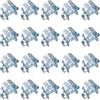 ywchoshe 20 Pz Morsetti per Tubi Flessibili, Morsetti per Tubo ad Iniezione di Carburante, Mini Fascette Stringitubo Clip in Acciaio Inossidabile per Fissaggio di Tubo Benzina - 11-13 mm