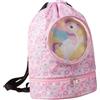 SLAXJNE Borsa per Separazione Umido E Asciutto da 1 Pezzo, Borsa Carina per Ragazze, Zaino per Ragazze, Borsa da Palestra, Borsa Impermeabile, Borsa per Bambini, Zaino da Balletto