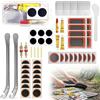 Probuk 55 Pezzi Kit Ripara Gomme per Bici, Kit Riparazione Camera d'Aria, Set Portatile con Toppe Autoadesive e Strumenti Multifunzionali, Adatto a Bici da Strada, MTB e BMX