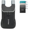 G4Free Zaino da trekking ultra leggero da 11 L, piccolo, pieghevole, per escursionismo, casual, per uomo e donna, nero, 11L