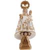 DRW Figura Vergine di Covadonga Beige Resina Dipinta a Mano 12 cm