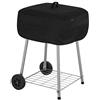 Modern Leisure 2974 Chalet Walk-A-Bout - Copertura per barbecue in carbonio (21,5 L x 21,5 D x 14,5 H inches), impermeabile, colore: Nero