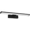 Eglo LED lampada specchio Galenzana-E, luce bagno, illuminazione in alluminio e plastica nera, bianco neutro, IP44