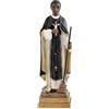 DRW Figura San Martino di Porres Fray Scopa in resina dipinta a mano 5x5x15 cm