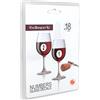 VB VIN BOUQUET Vin Bouquet FIA 134 marcatori Adesivi per Bicchieri Accessori Vino identificare Bicchieri