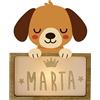 WONDEE Lampada Personalizzata Con Nome - Luce Notturna Bambini Cane, Regalo Neonato Maschio e Femmina, Regalo Battesimo Bambina e Bimbo, Regali Personalizzati Bambino e Bimba (include cavo USB C)