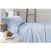 Burrito Blanco | Lenzuola in Coralina, 965 blu | Letto da 156 cm | (+ misure disponibili) | Lenzuola invernali | Design 965 | Colore blu
